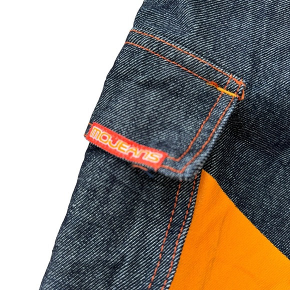 Maurice Malone Vintage MoJo Jeans Baggy Wide Leg Jorts Y2K Jnco Evisu Loose Fit - Picture 2 of 12